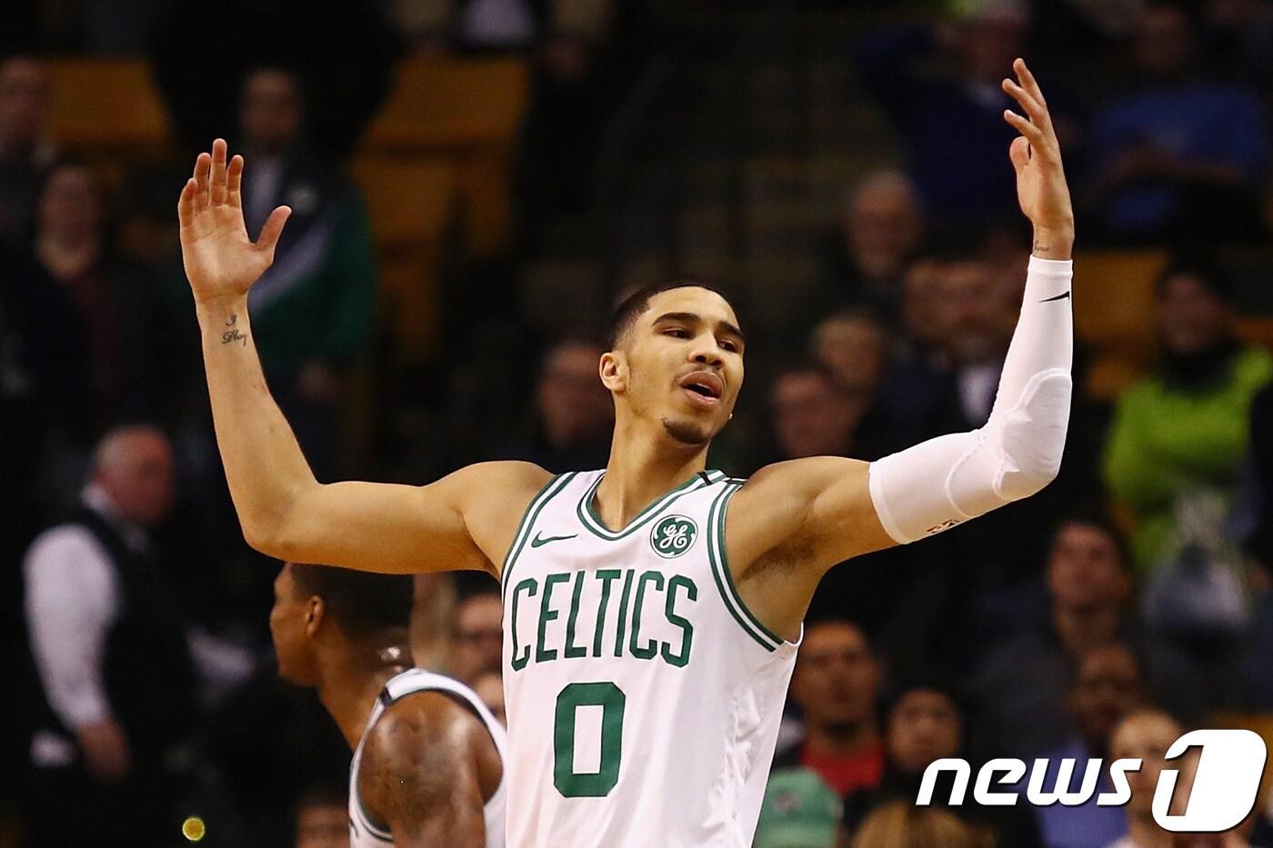 본문 이미지 - 보스턴 셀틱스의 제이슨 테이텀. ⓒ AFP=News1