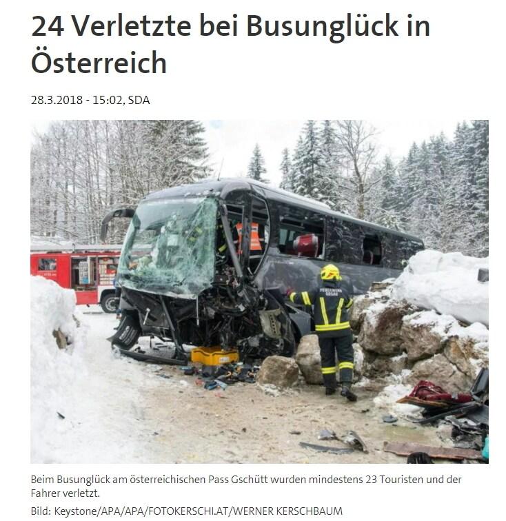 본문 이미지 - 오스트리아 잘츠부르크에서 28일(현지시간) 한국인 관광객을 태운 버스가 도로 경계벽에 부딪혀 24명이 다쳤다. <출처:오스트리아 APA>