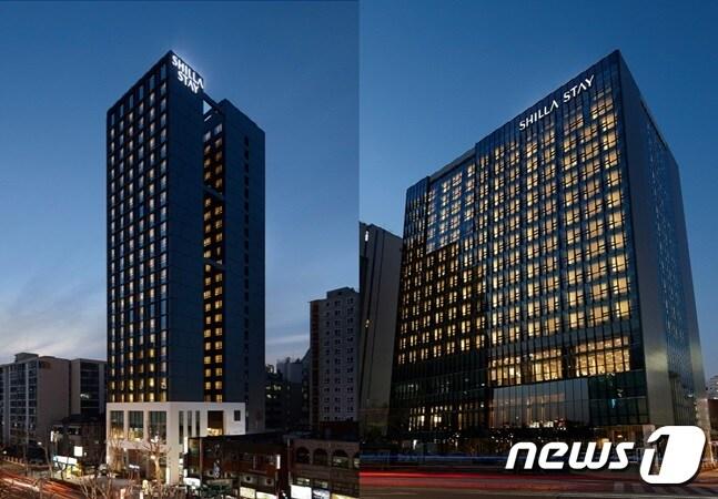 본문 이미지 - 왼쪽부터 신라스테이 서초, 해운대 전경ⓒ News1