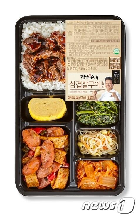 본문 이미지 - CU 백종원 삽겹살구이 정식 도시락ⓒ News1