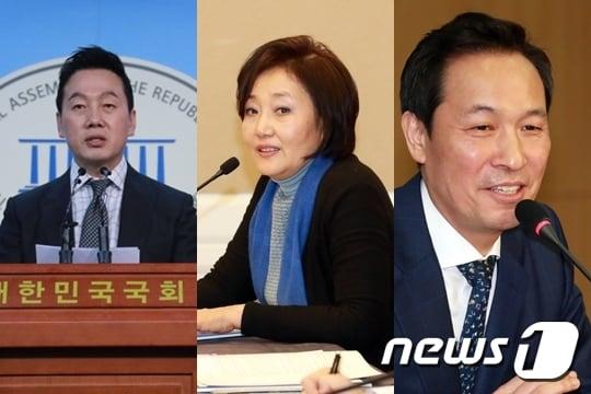 본문 이미지 - 더불어민주당 서울시장 후보군. 왼쪽부터 정봉주 전 의원, 박영선 의원, 우상호 의원. ⓒ News1