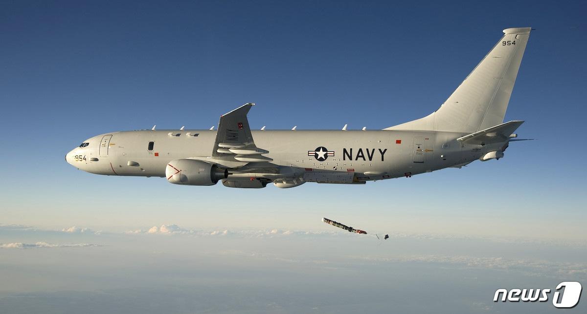 본문 이미지 - 미 해군의 P-8A '포세이돈' 해상초계기 (미 해군 제공) ⓒ News1