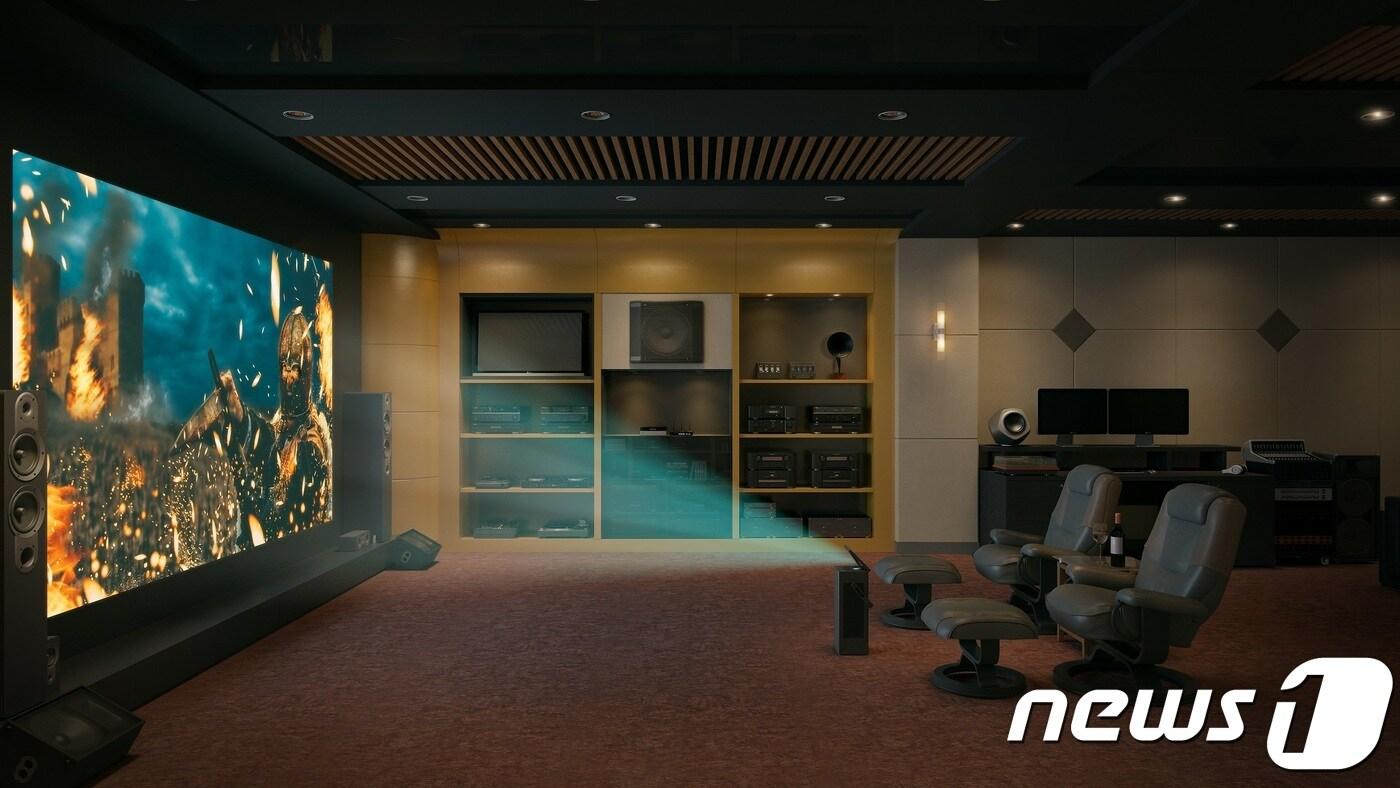 LG전자가 영화관처럼 크고 선명한 화면, 편리한 사용 등 가치를 제공한다는 의미의 새로운 빔프로젝터 브랜드 'LG 시네빔'을 23일 론칭하고 첫 제품인 'LG 시네빔 레이저 4K'를 출시한다. (LG전자 제공)ⓒ News1