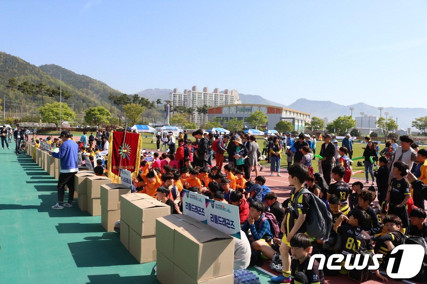 CMB컵 광주전남 유소년 축구리그 모습 ⓒ News1