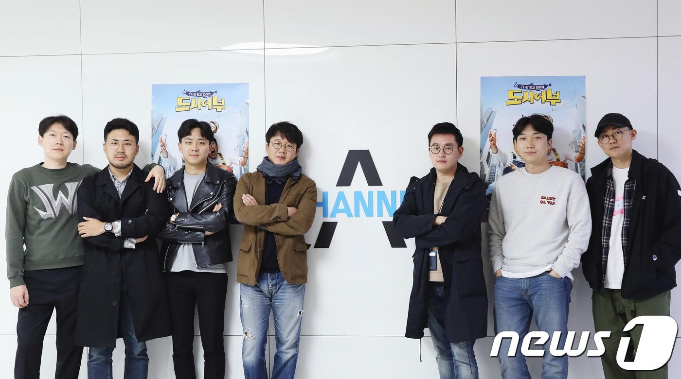 2018.4.24. 서울 상암 DDMC. 채널A '도시어부' 인터뷰 왼쪽부터 이원웅, 김영태, 신재호, 장시원, 구장현, 서동길, 임성용PD ⓒ News1 강고은 에디터