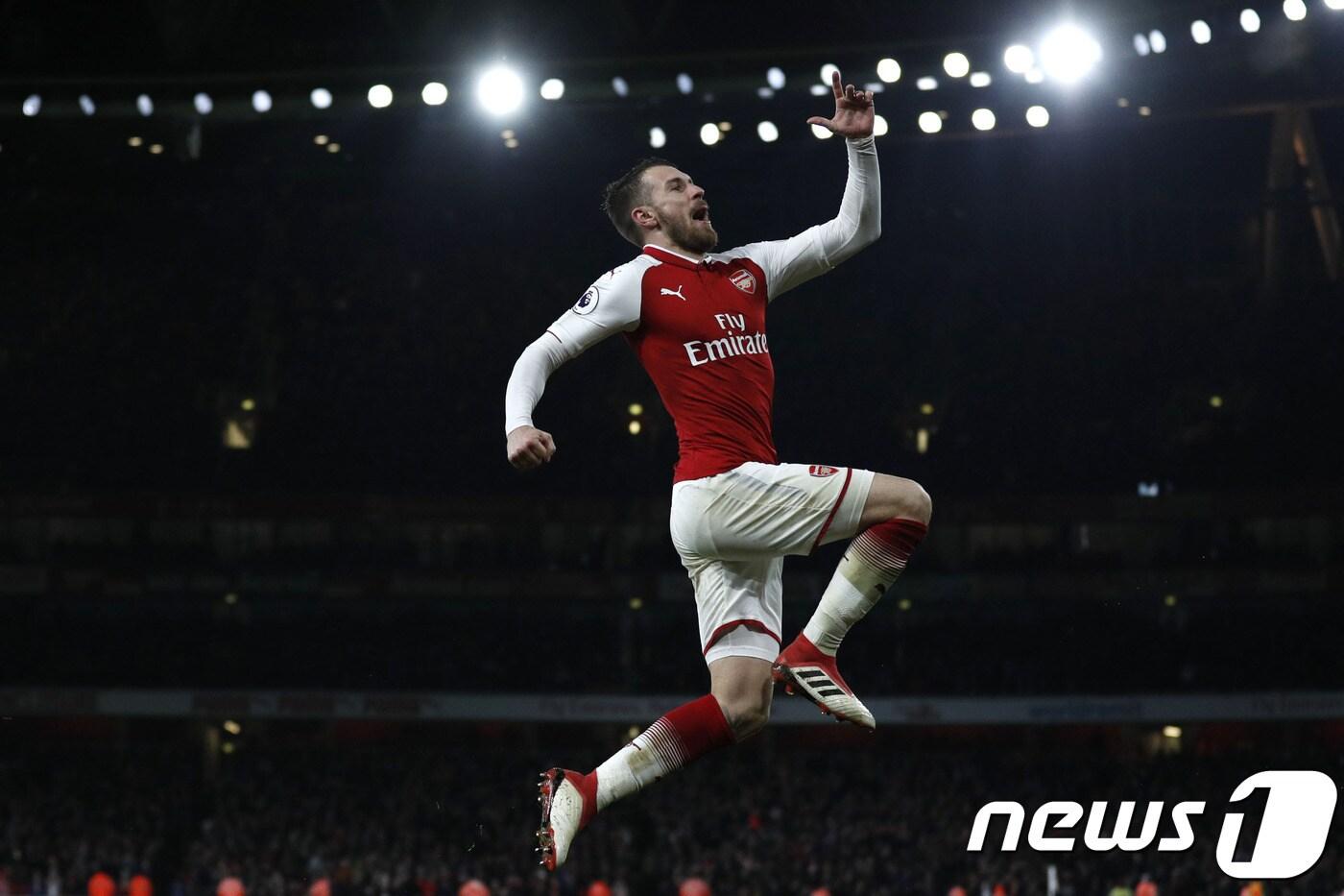 본문 이미지 - 아스널의 미드필더 아론 램지. ⓒAFP=News1