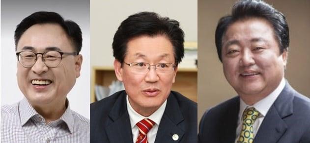 본문 이미지 - 사진 왼쪽부터 민주당 이광희, 정정순, 한범덕 청주시장 예비후보 ⓒ News1