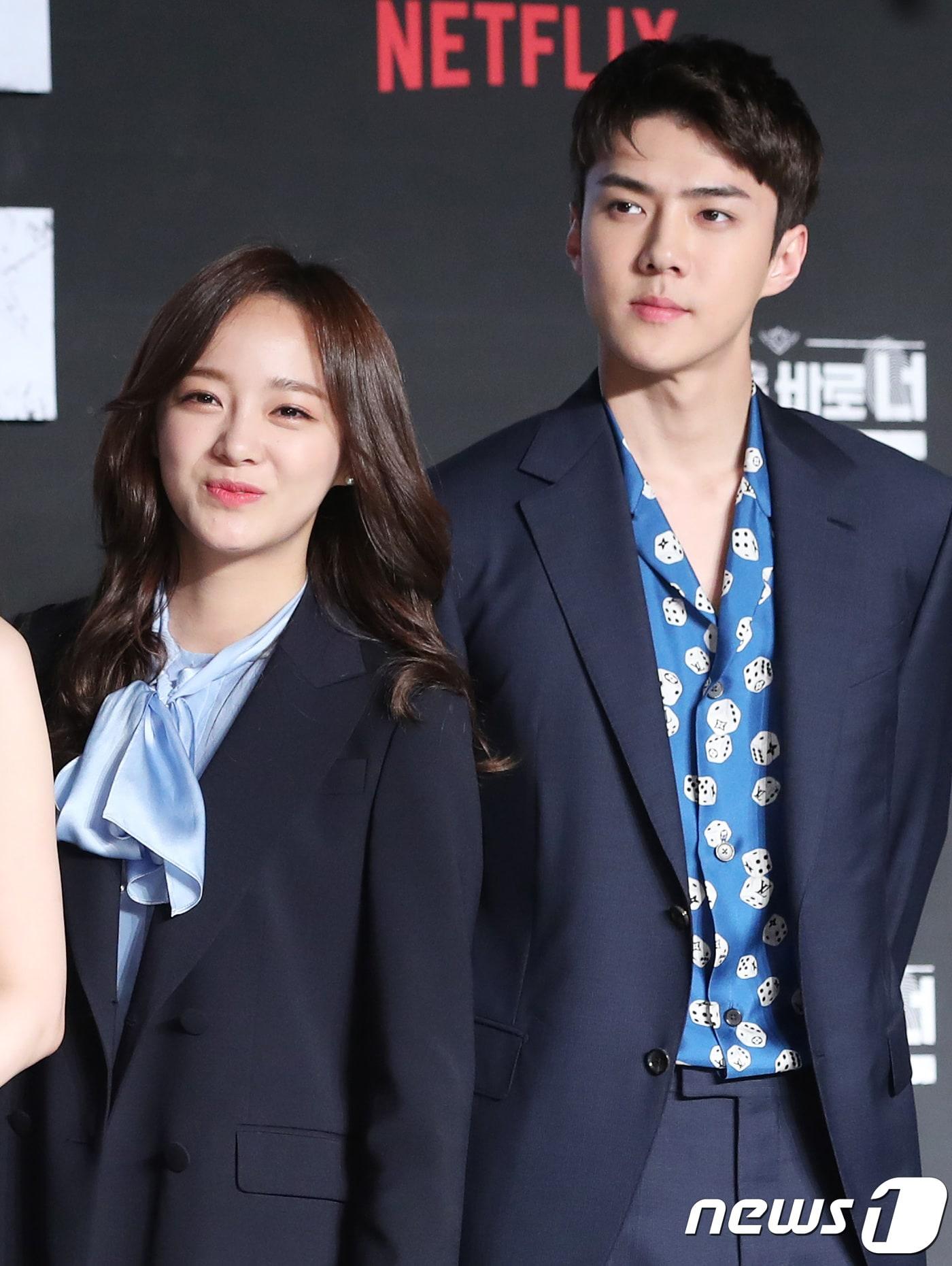 본문 이미지 - 세정, 엑소 세훈(오른쪽)ⓒ News1