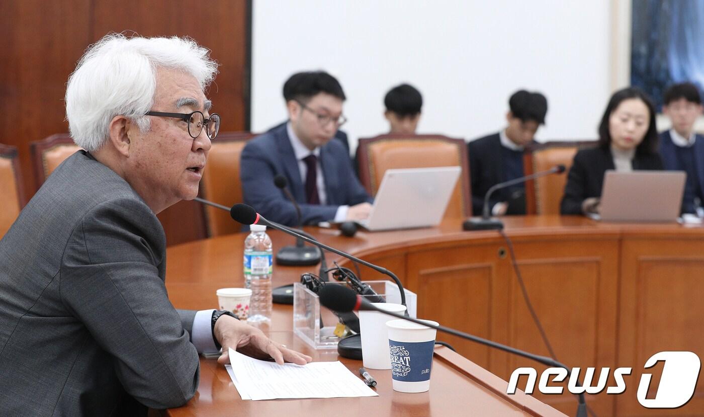 본문 이미지 - 목진휴 바른미래당 공천관리위원장. 2018.4.5/뉴스1 ⓒ News1 신웅수 기자
