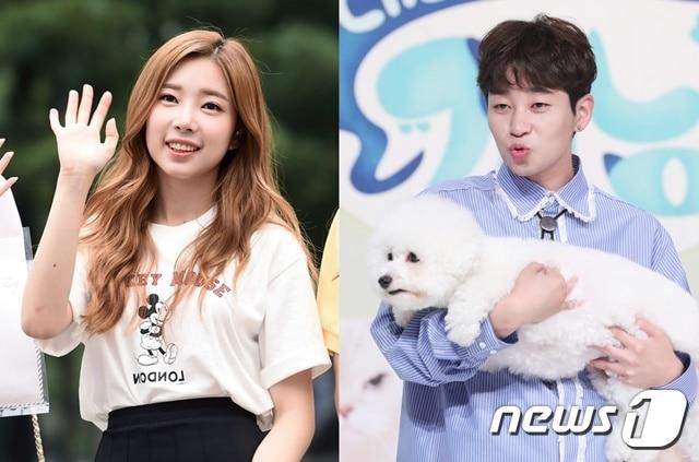 본문 이미지 - 에이프릴 윤채경(왼쪽), 딘딘 ⓒ News1