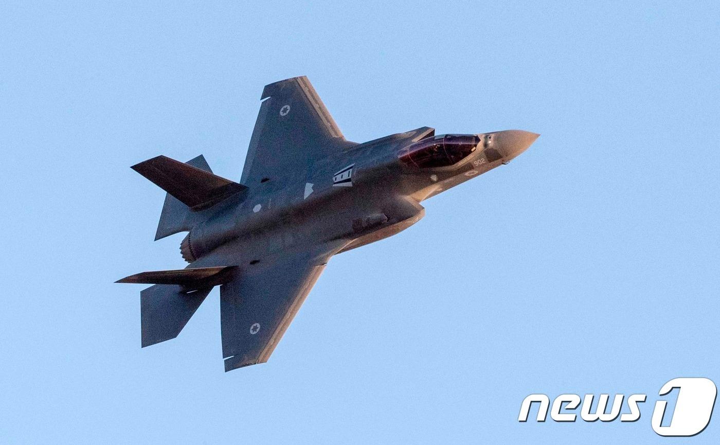 2017년 6월 이스라엘 남부 하체림 공군기지에서 열린 에어쇼의 F-35전투기 ⓒ AFP=뉴스1 