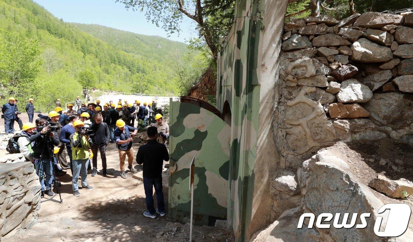 본문 이미지 - 북한 풍계리 핵실험장 3번 갱도. ⓒ News1 사진공동취재단