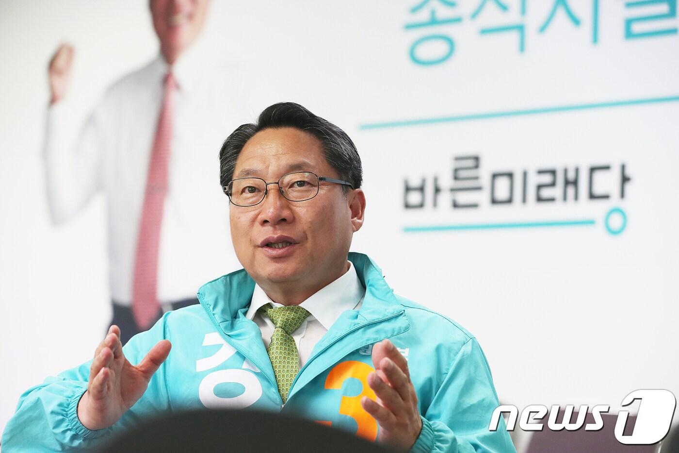 본문 이미지 - 강석구 바른미래당 울산 북구 의원 재선거 후보. 2018.5.26/뉴스1 ⓒ News1 이윤기 기자