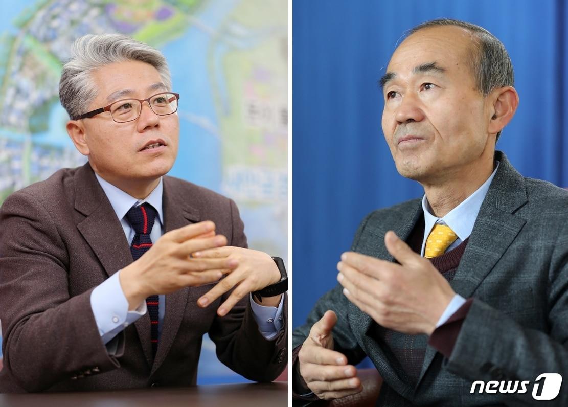 본문 이미지 - 더불어민주당 김제시장 예비후보인 정호영(사진 왼쪽), 박준배. ⓒ News1