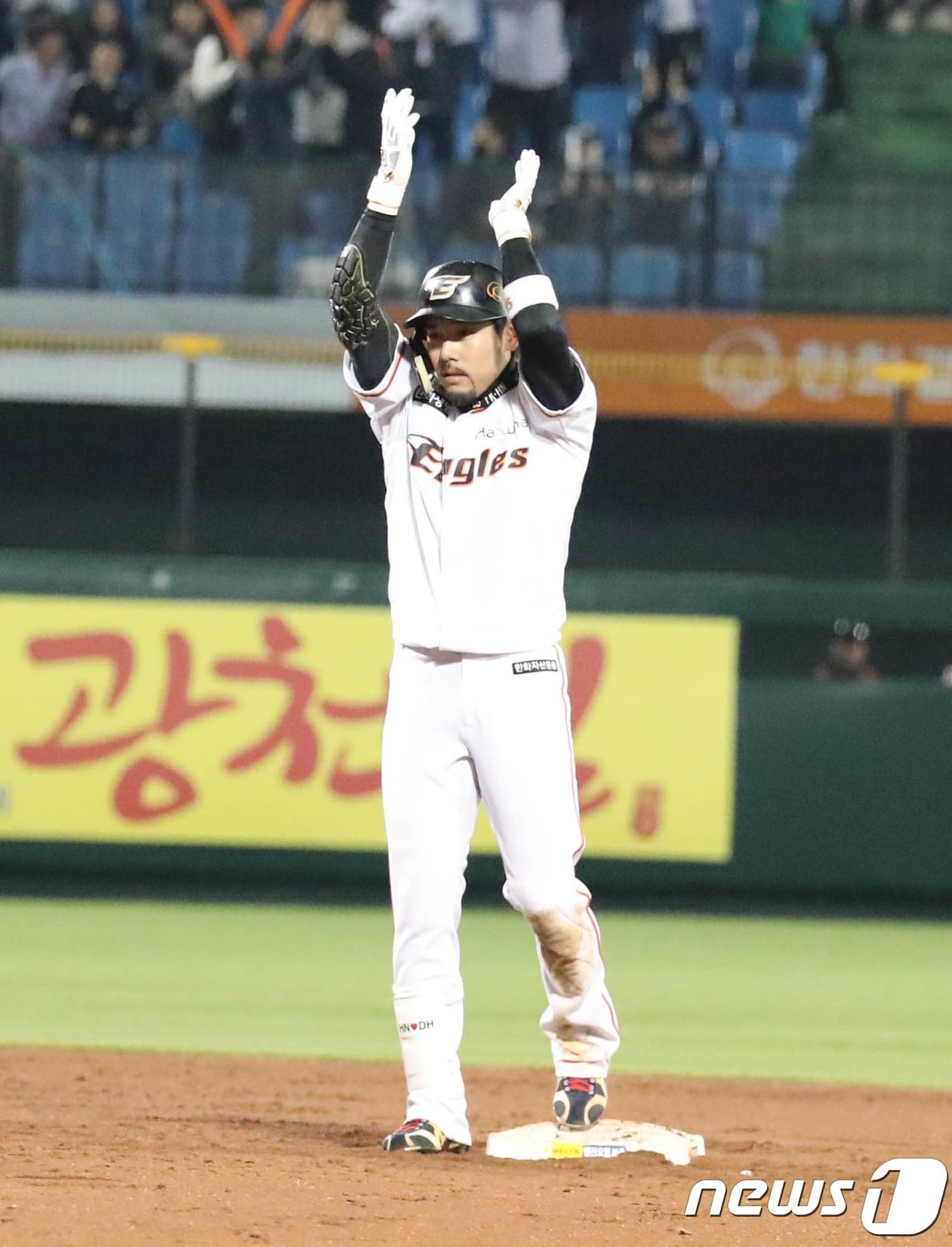 본문 이미지 - 통산 1500경기 출장 기록을 달성한 한화 이글스 이용규. /뉴스1 DBⓒ News1 주기철 기자