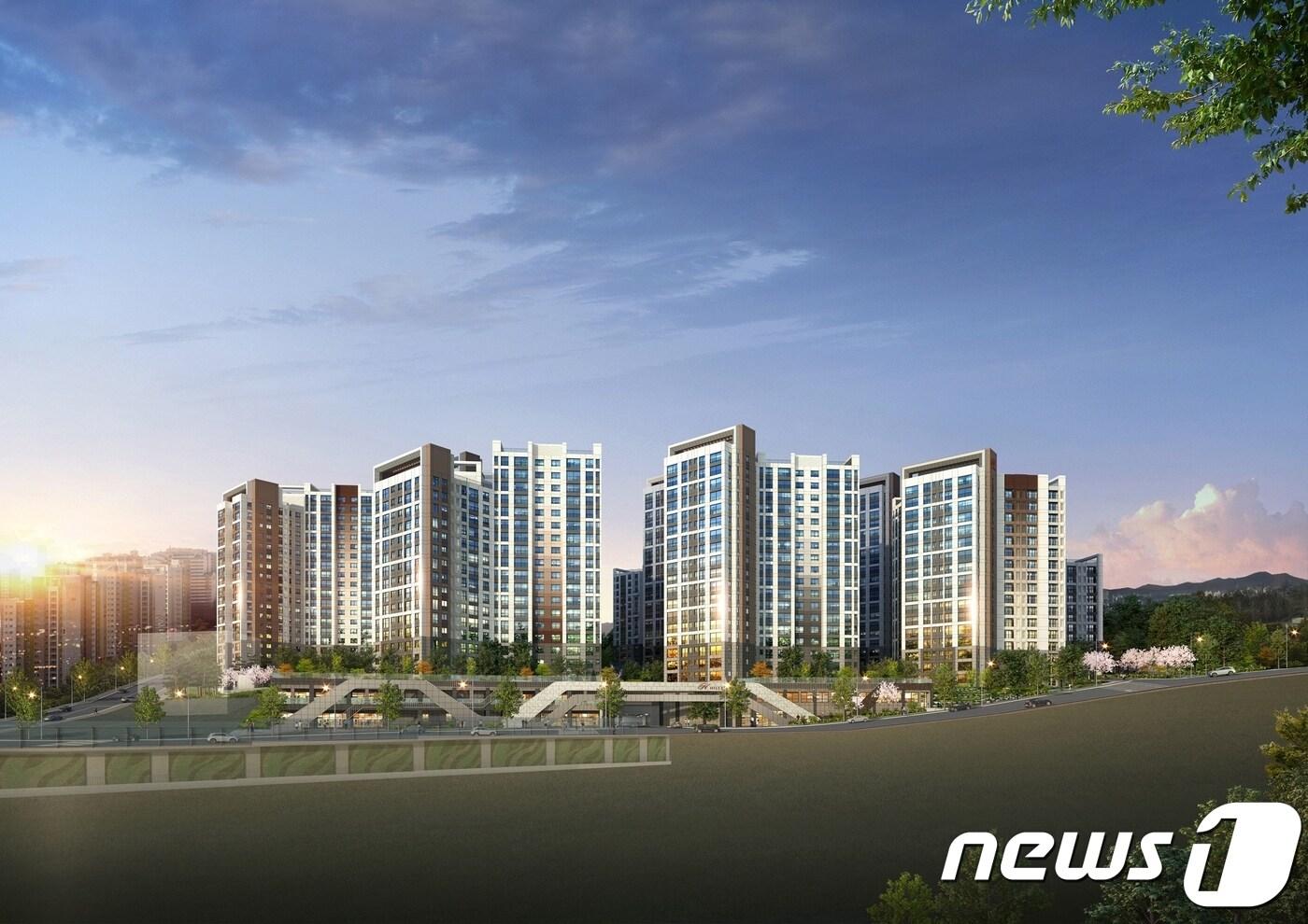 본문 이미지 - 힐스테이트 신촌 투시도(현대건설 제공)ⓒ News1