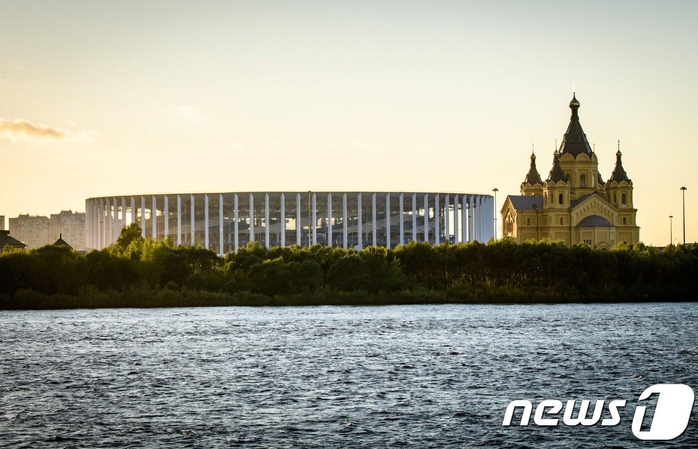 한국이 스웨덴과 2018 러시아 월드컵 조별리그 첫 경기를 치르는 니즈니 노브고로드 스타디움. ⓒAFP=News1