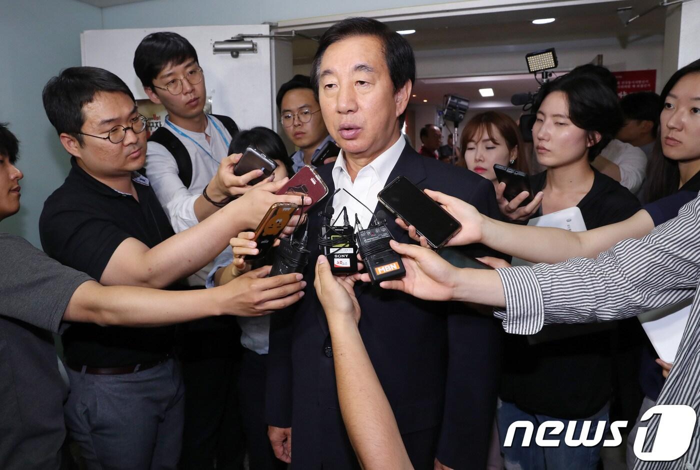 본문 이미지 - 김성태 자유한국당 원내대표. 뉴스1 ⓒ News1 박정호 기자