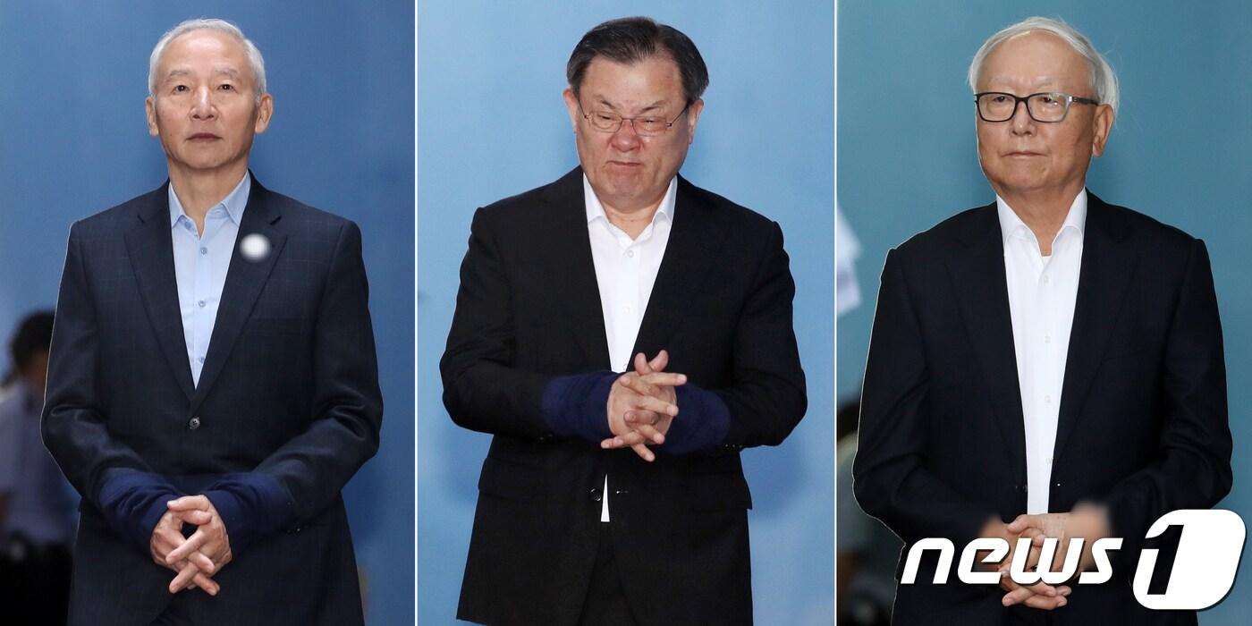 본문 이미지 - (왼쪽부터)남재준, 이병기, 이병호 전 국가정보원장. ⓒ News1 민경석 기자