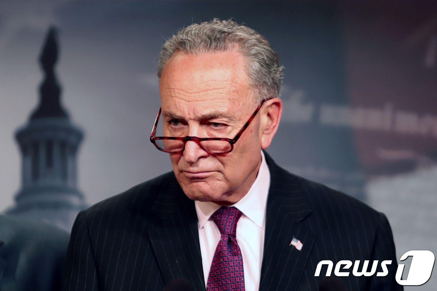 척 슈머 미국 민주당 상원 원내대표. ⓒ AFP=뉴스1