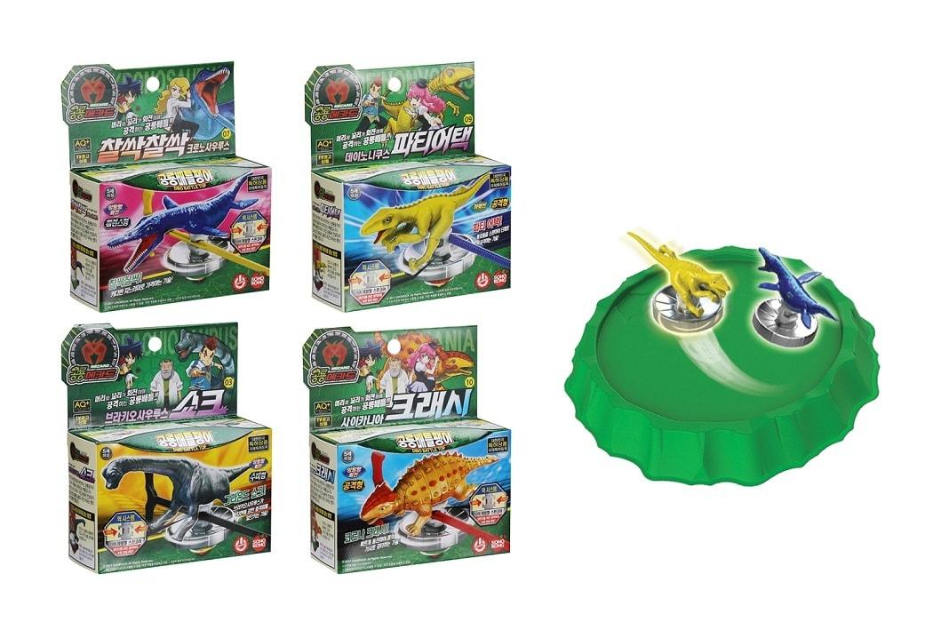 본문 이미지 - 손오공 공룡배틀팽이 4종, 전용경기장 공룡섬 모습. (사진제공=손오공) ⓒ News1