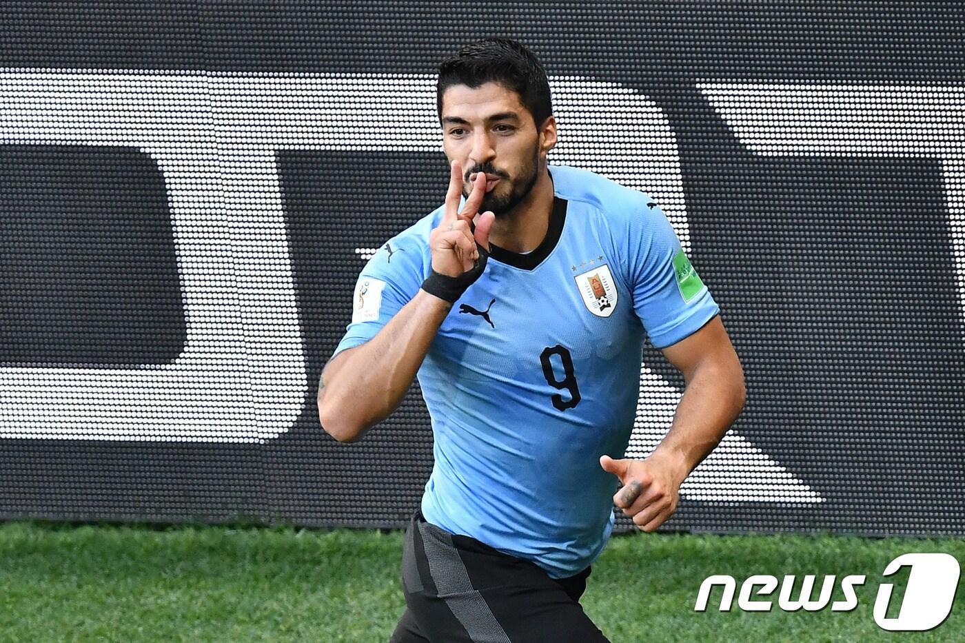 우루과이의 주전 공격수 루이스 수아레스(31·바르셀로나) ⓒ AFP=News1