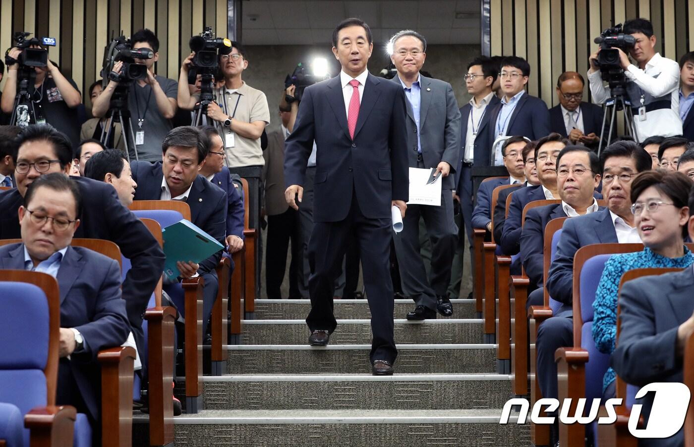 본문 이미지 - 김성태 자유한국당 당대표 권한대행 겸 원내대표. 뉴스1 ⓒ News1 박정호 기자