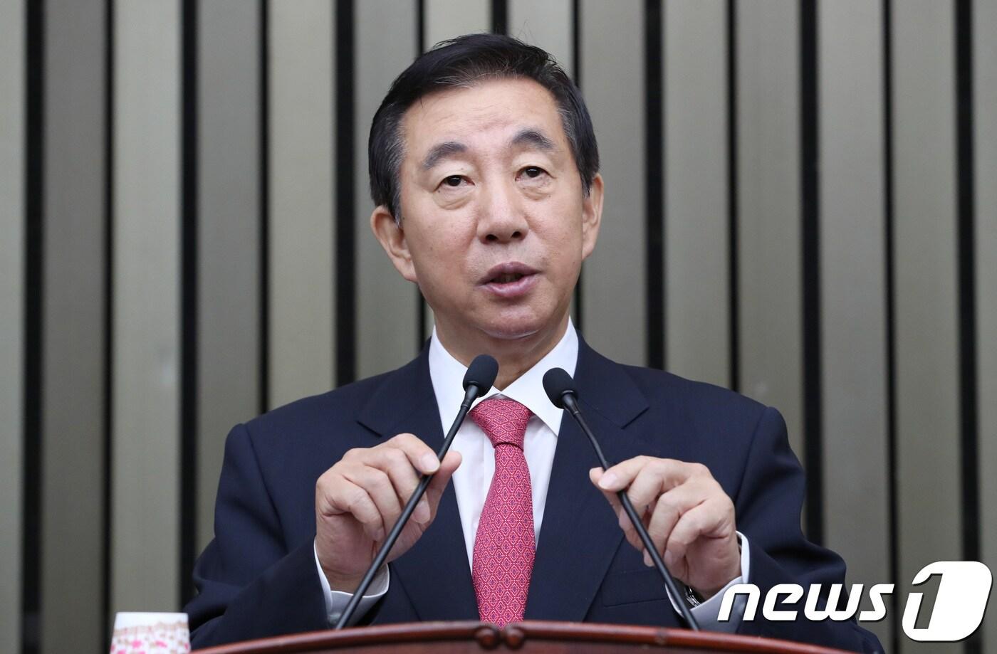 본문 이미지 - 김성태 자유한국당 당대표 권한대행 겸 원내대표. /뉴스1 ⓒ News1 박정호 기자