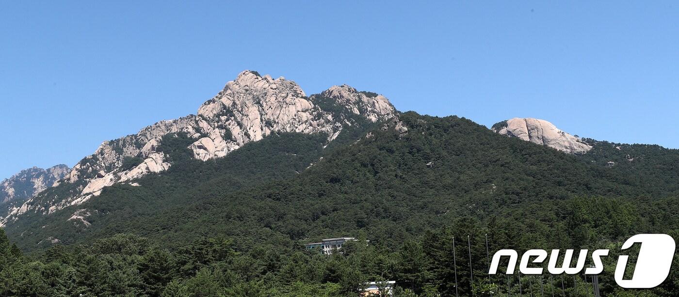 금강산호텔에서 바라본 금강산. /뉴스1 ⓒ News1 박세연 기자