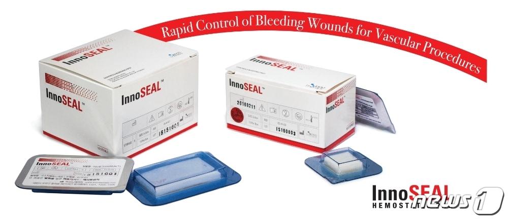본문 이미지 - 이노테라피의 지혈패드 제품 중 하나인 이노씰 모습.ⓒ News1