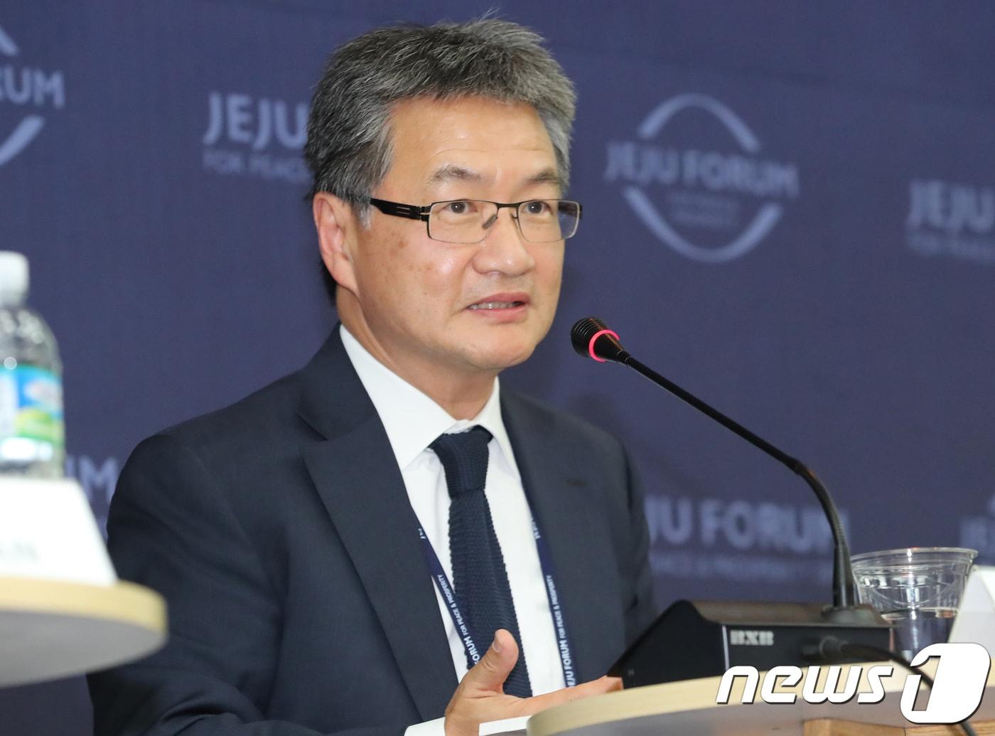 본문 이미지 - 조셉 윤 전 미국 국무부 대북정책 특별대표. 2018.6.27/뉴스1 ⓒ News1 이석형 기자