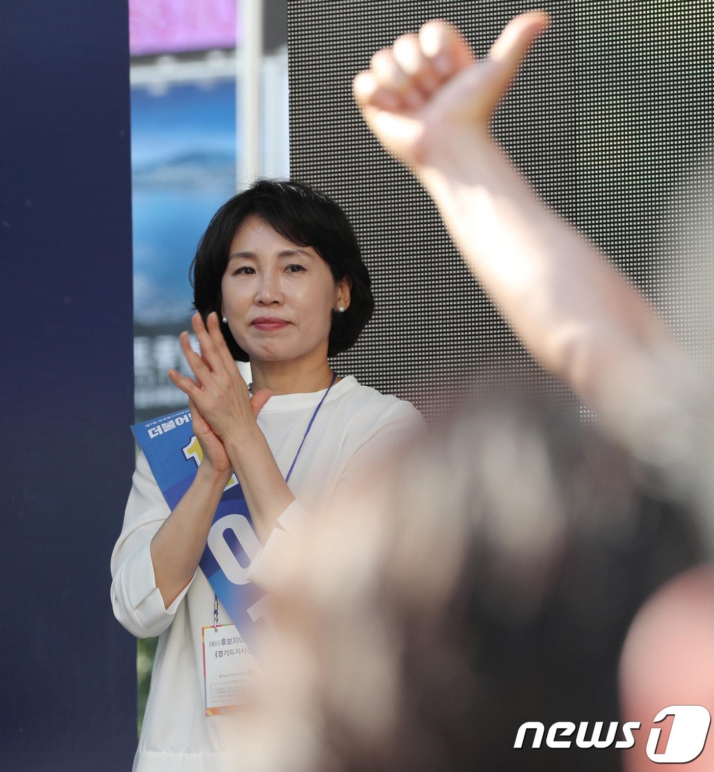 본문 이미지 - 이재명 더불어민주당 대통령 후보 부인 김혜경씨.(뉴스1 DB)