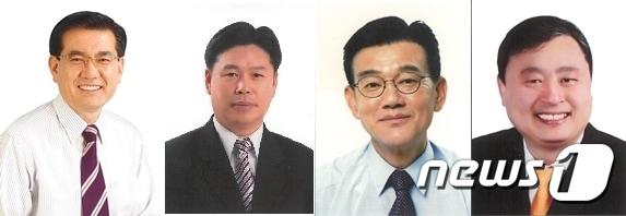 본문 이미지 - 동대문구청장에 출마한 후보들. 왼쪽부터 유덕열 민주당· 신재학 자유한국당· 백금산 바른미래당· 문기진 민주평화당 후보. ⓒ News1
