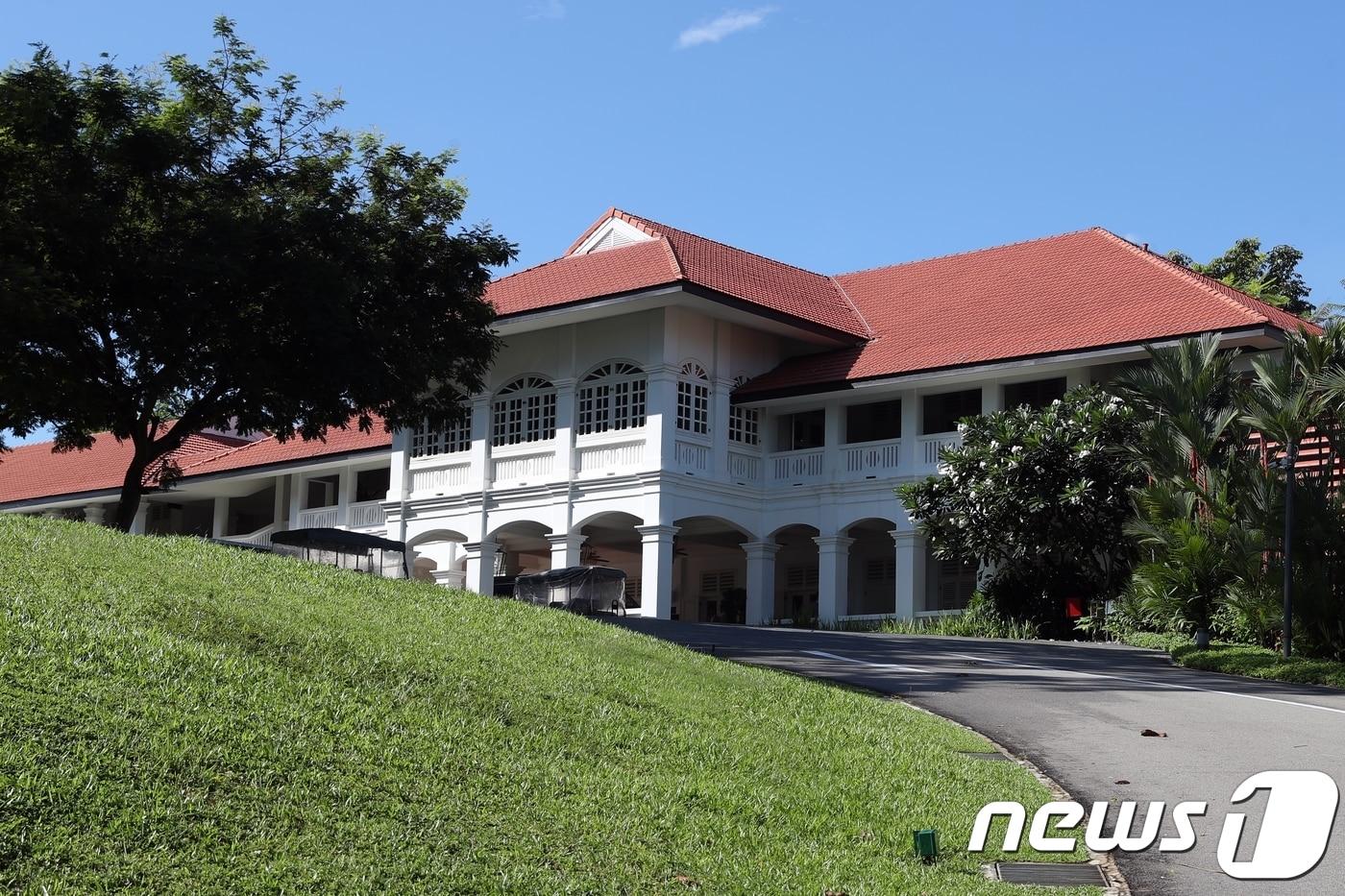 6·12 북미정상회담 장소로 지정된 싱가포르의 대표 휴양지인 센토사섬 내 카펠라 호텔  2018.6.4/뉴스1 ⓒ News1 성도현 기자