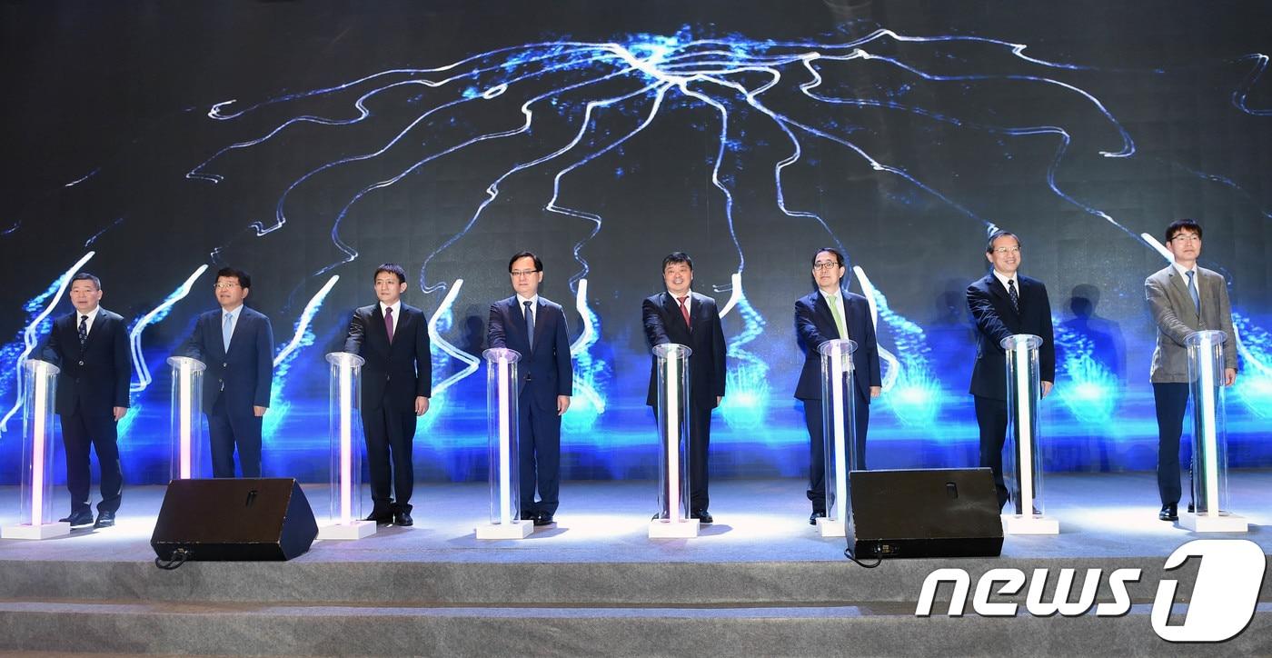 본문 이미지 - 7일 중국 광동성 후이저우 르네상스호텔에서 열린 '제7회 한-광동성 발전포럼' 모습 . (산업통상자원부 제공) 2018.6.7/뉴스1