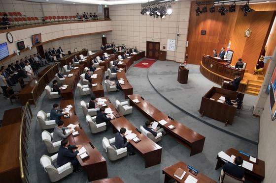 본문 이미지 - 군산시의회 본회의장.ⓒ News1