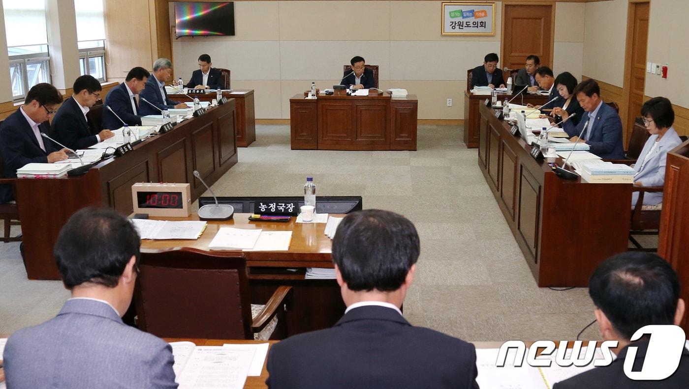 본문 이미지 - 강원도의회 농림수산위원회. (강원도의회 제공) /뉴스1 ⓒ News1 
