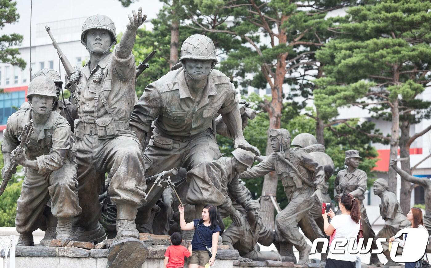 전쟁기념관 6·25전쟁 기념 조형물.(자료사진) ⓒ News1
