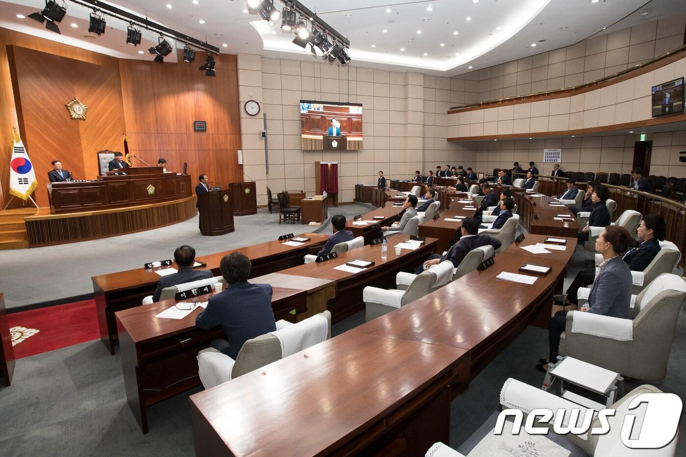 본문 이미지 - 군산시의회 본회의장.ⓒ News1