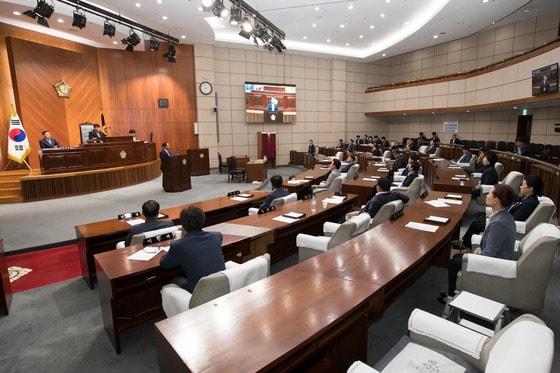 본문 이미지 - 군산시의회 본회의장.ⓒ News1