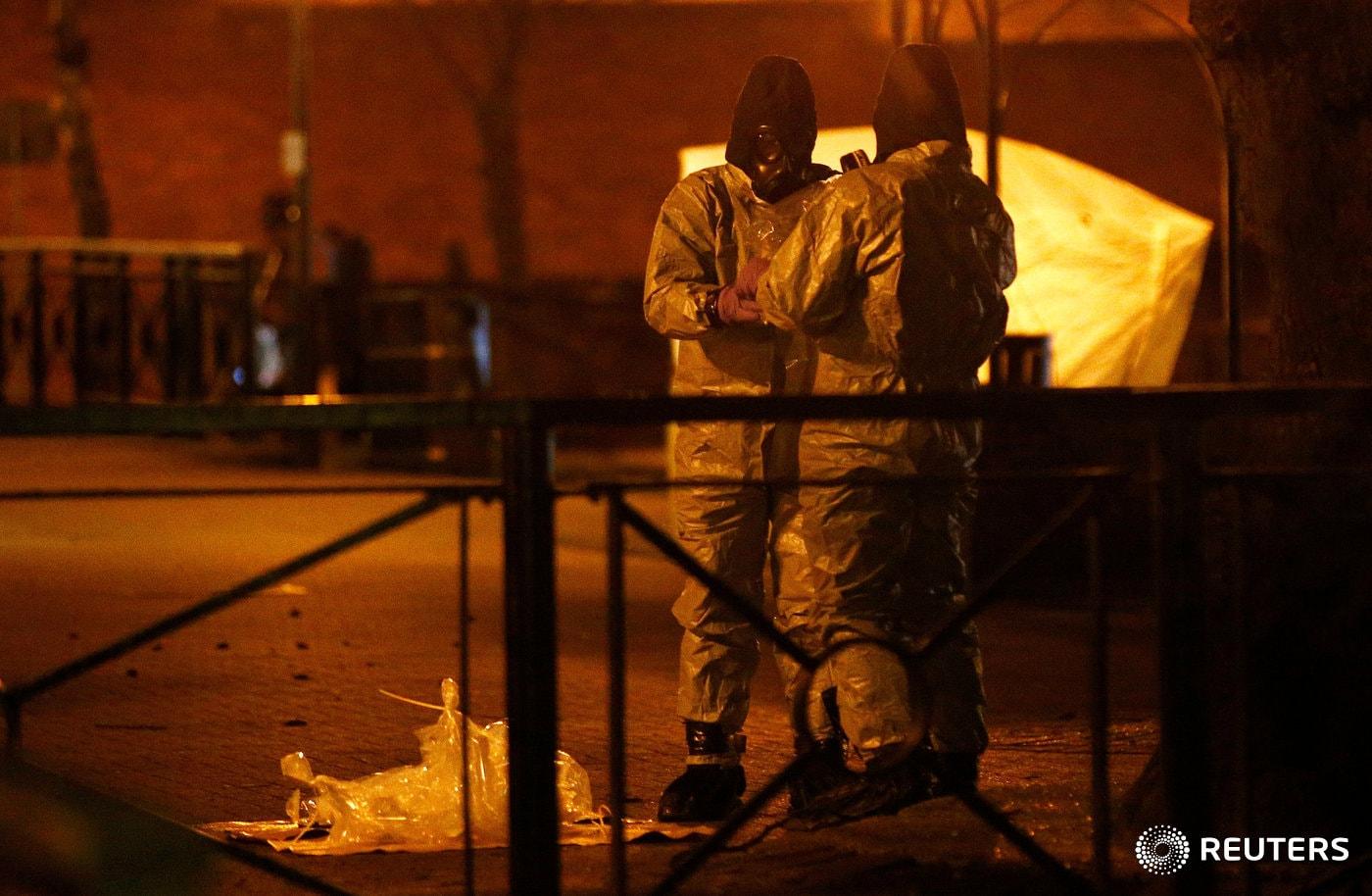 지난 3월 러시아계 이중 간첩 출신 세르게이 스크리팔 부녀가 신경작용제 &#39;노비촉&#39;에 노출돼 쓰러진 영국 솔즈베리 지역 현장. ⓒ 로이터=뉴스1