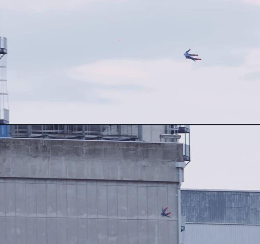 본문 이미지 - 슈퍼맨 드론이 프랑스 뷔제 원자력발전소를 침투해 핵폐기 저장고를 들이받는 모습.<출처=그린피스 프랑스 페이스북>ⓒ News1