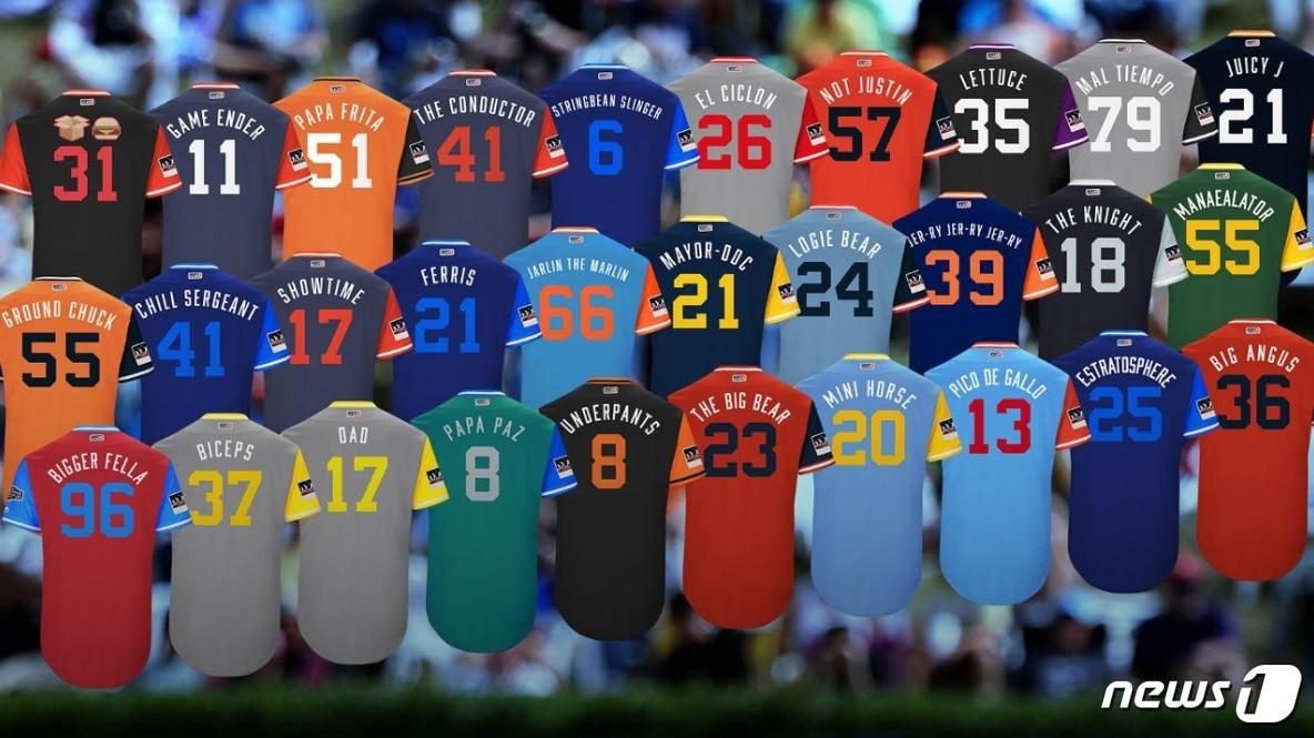 본문 이미지 - MLB 플레이어스 위켄드 유니폼.(MLB.com 캡처) ⓒ News1