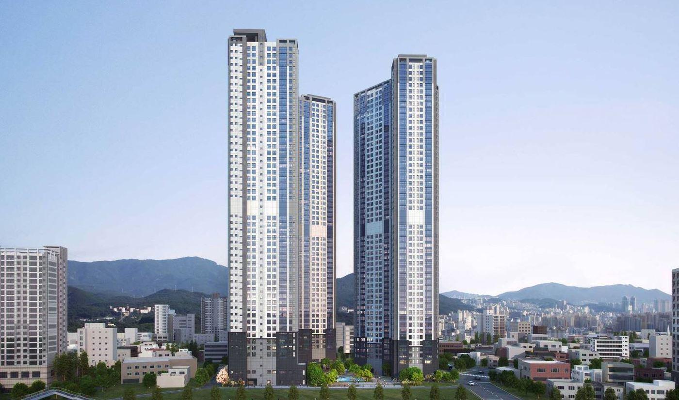 동래 더샵의 투시도.(제공=포스코건설)ⓒ News1