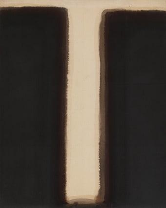 본문 이미지 - 윤형근, 청다색, 1976-1977, 면포에 유채, 162.3x130.6cm.(국립현대미술관 제공)