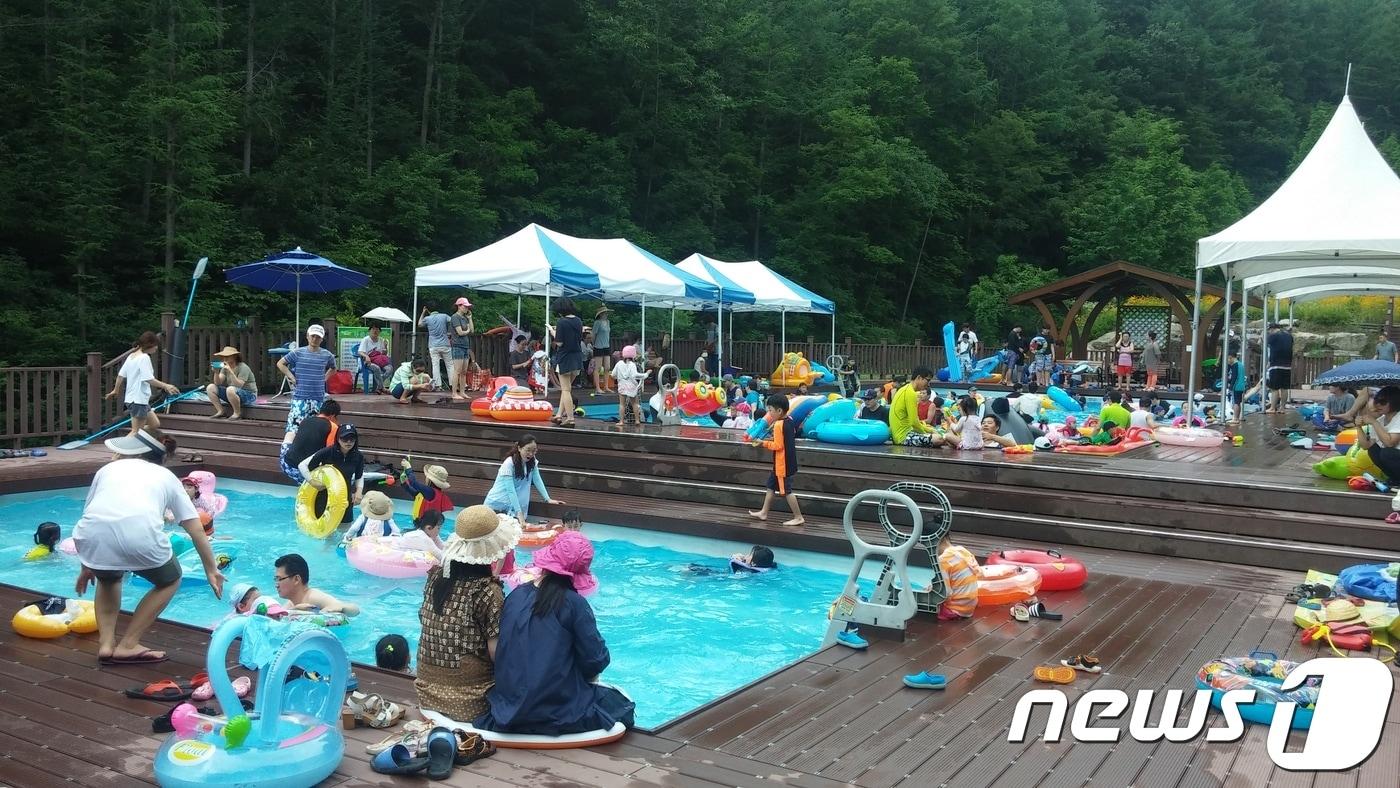 본문 이미지 - 충북 알프스휴양림 물놀이장ⓒ News1