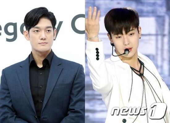 본문 이미지 - 박재민(왼쪽), 몬스타엑스 셔누ⓒ News1