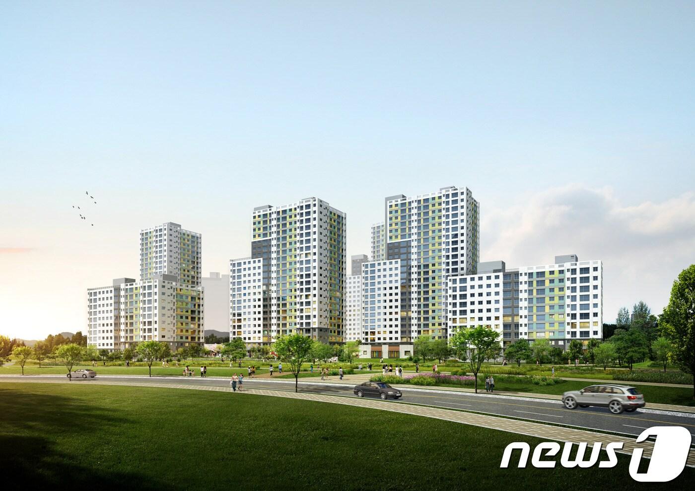 본문 이미지 - 양주 옥정 모아미래도 파크뷰 '투시도' ⓒ News1
