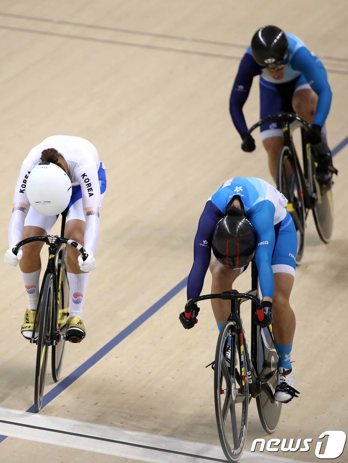 본문 이미지 - 사이클 대표팀 이혜진(왼쪽). /뉴스1 DB ⓒ News1 김명섭 기자