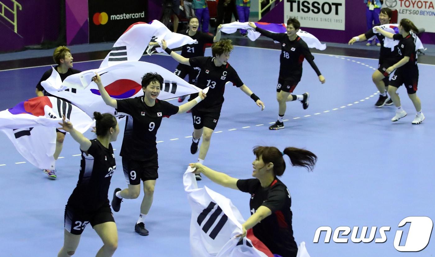 여자 핸드볼 대표팀./뉴스1 DB ⓒ News1 김명섭 기자